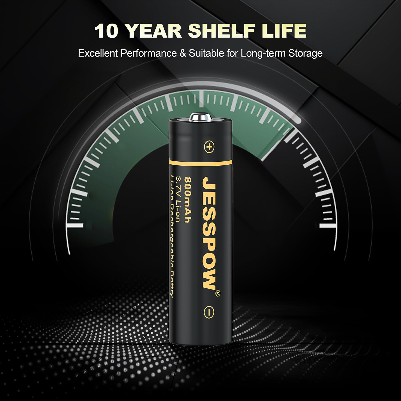 Amazon.com: JESSPOW 2 Pack 14500 Battery 3.7V Rechargeable